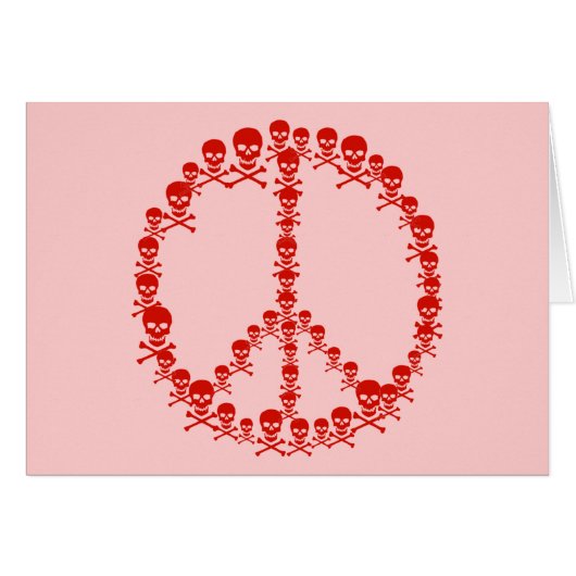 Skully Peace Sign Cards (Front Horizontal)