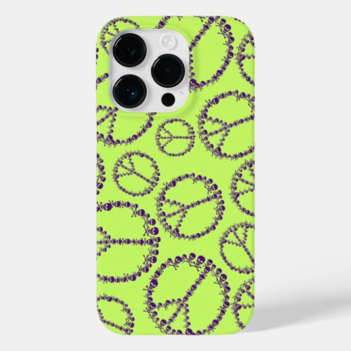 Skully Peace Sign Case_Mate iPhone 14 Pro Case