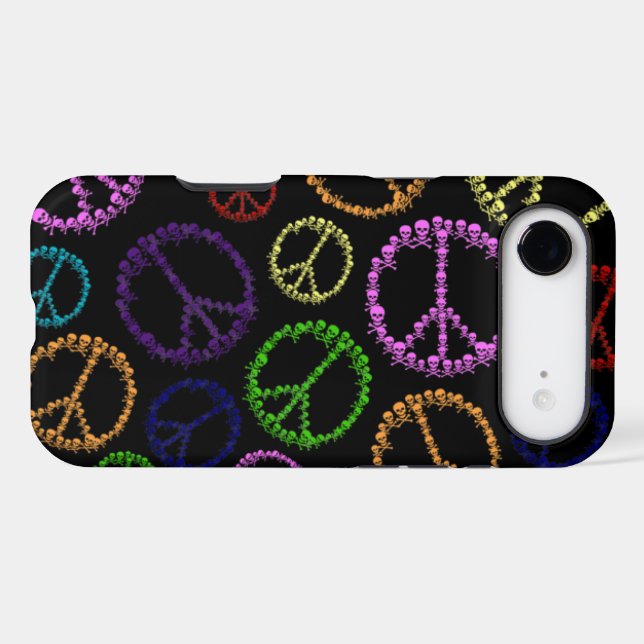 Skully Peace Sign Case-Mate iPhone Case (Back (Horizontal))