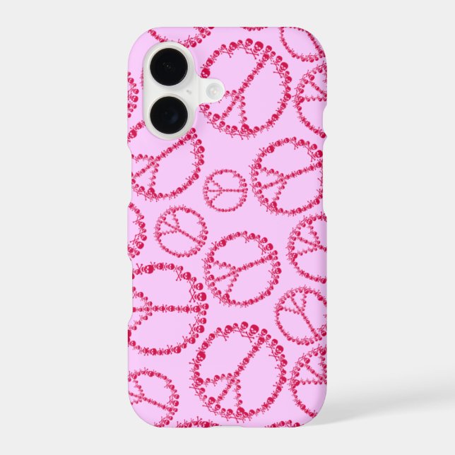 Skully Peace Sign Case-Mate iPhone Case (Back)