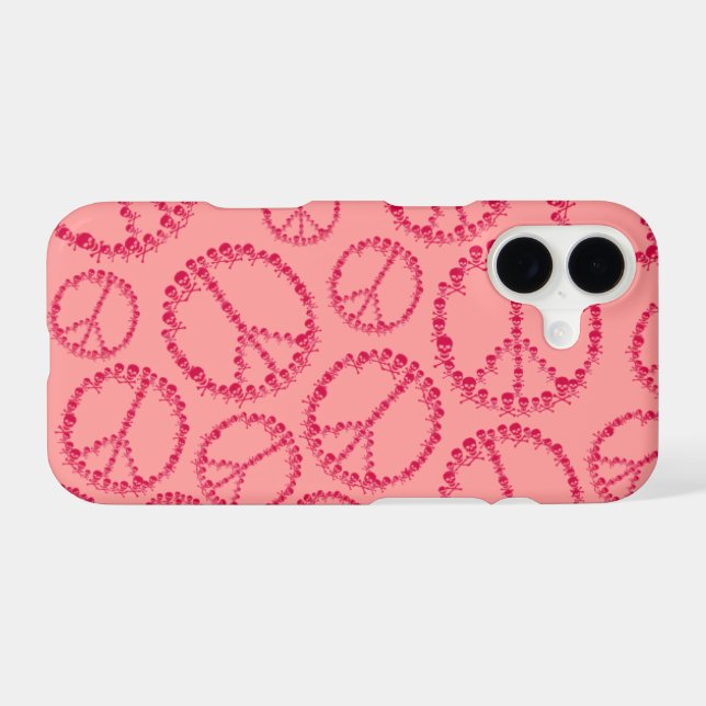 Skully Peace Sign Case-Mate iPhone Case (Back (Horizontal))