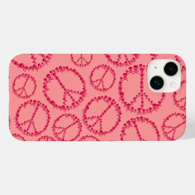 Skully Peace Sign Case-Mate iPhone Case (Back (Horizontal))