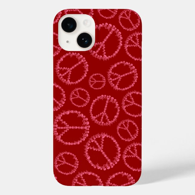 Skully Peace Sign Case-Mate iPhone Case (Back)