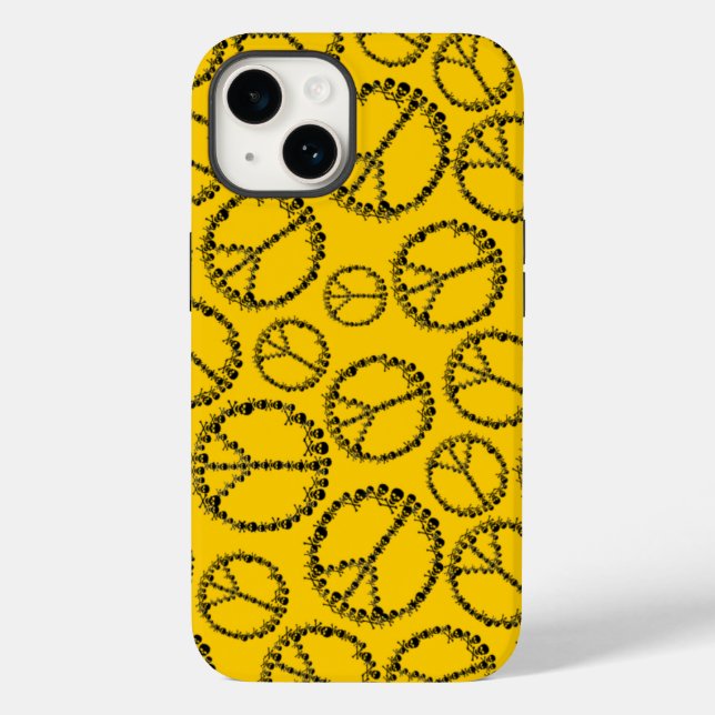 Skully Peace Sign Case-Mate iPhone Case (Back)