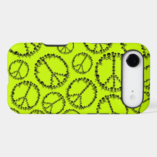 Skully Peace Sign Case-Mate iPhone Case (Back (Horizontal))