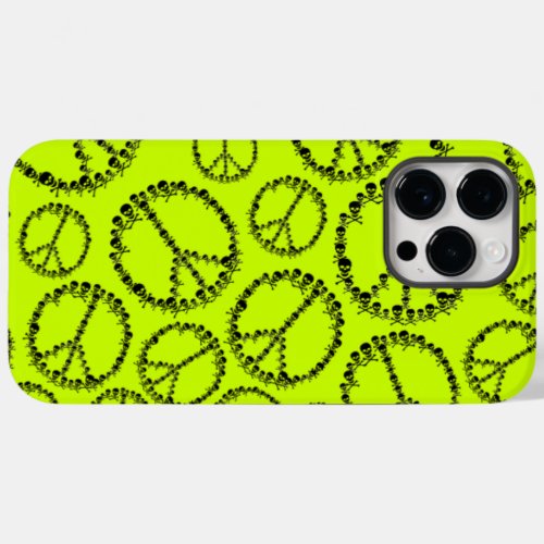Skully Peace Sign Case_Mate iPhone 14 Pro Max Case