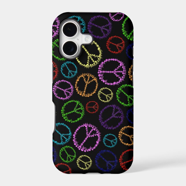 Skully Peace Sign iPhone Case (Back)