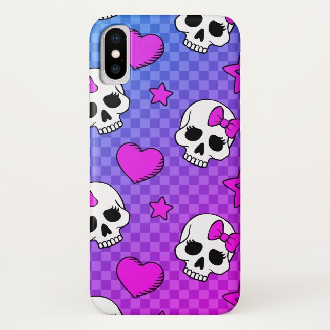 Skully Pop Kawaii Case-Mate iPhone Case (Back)
