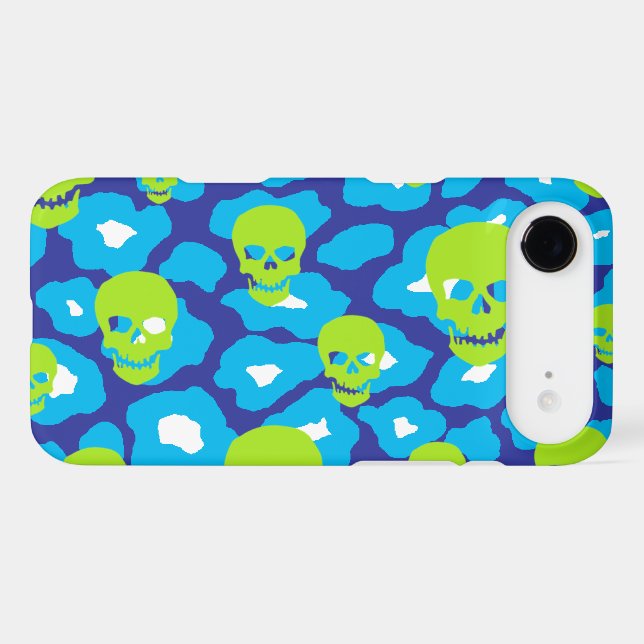 Skully Pop Leopard Case-Mate iPhone Case (Back (Horizontal))
