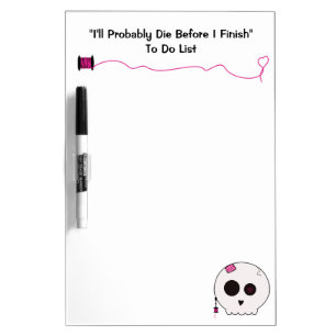 Skully Sewing To Do List Dry Erase Board