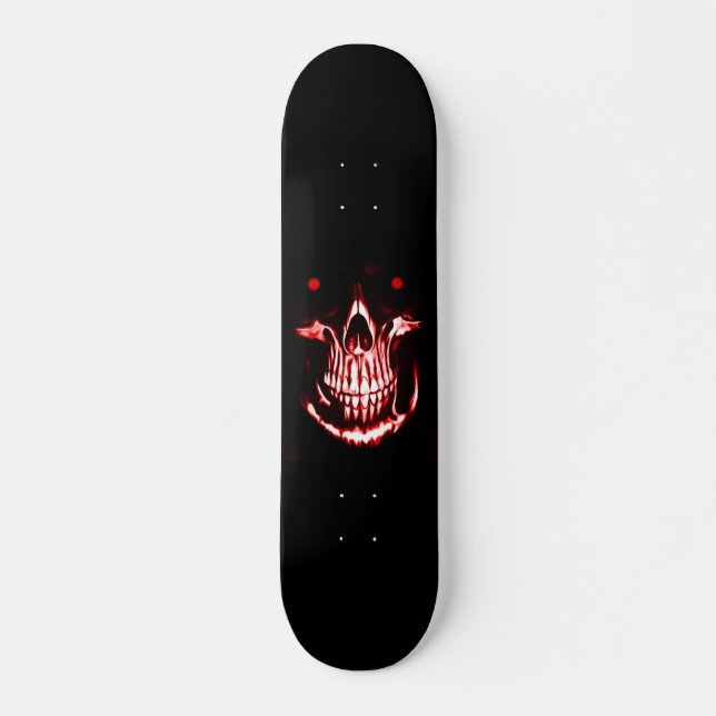 Skully Skull Demon Reaper Skateboard Deck (Front)