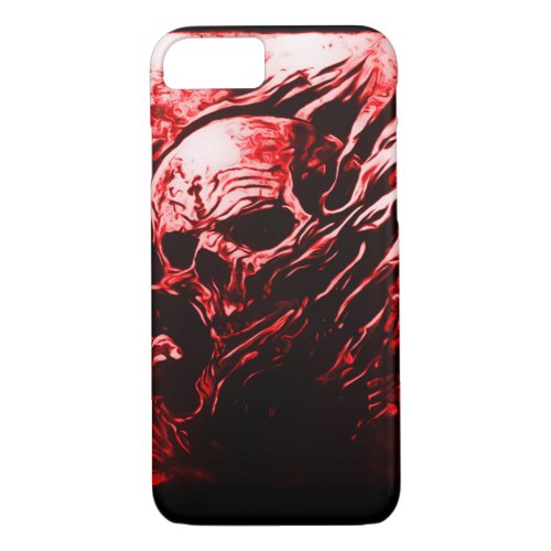 Skully Skull Red Dead Reaper Airbrush Art iPhone iPhone 87 Case