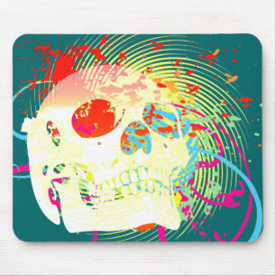 skullz. up twisted arrows. mouse pad