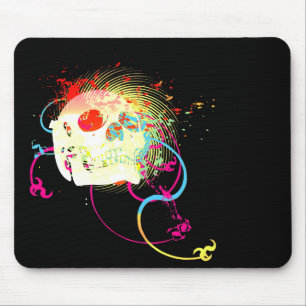 skullz. up twisted arrows. mouse pad