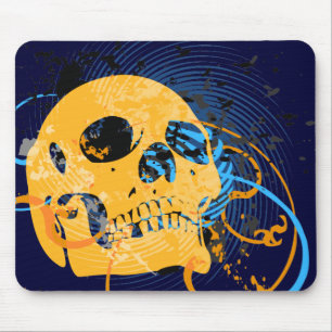 skullz. up with bubbles. mouse pad