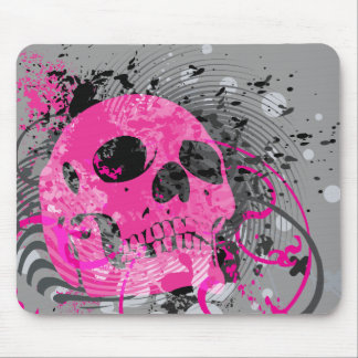 skullz. up with bubbles. mouse pad