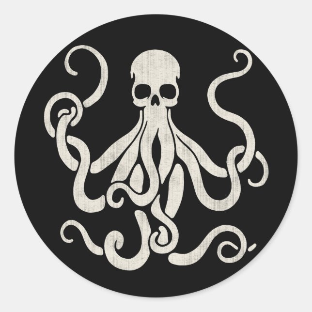 Skultopus Classic Round Sticker (Front)
