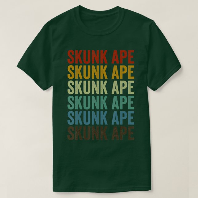 Skunk ape Stink Ape Myakka Retro  T-Shirt (Design Front)
