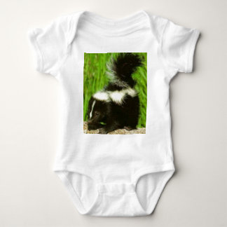 skunk baby bodysuit