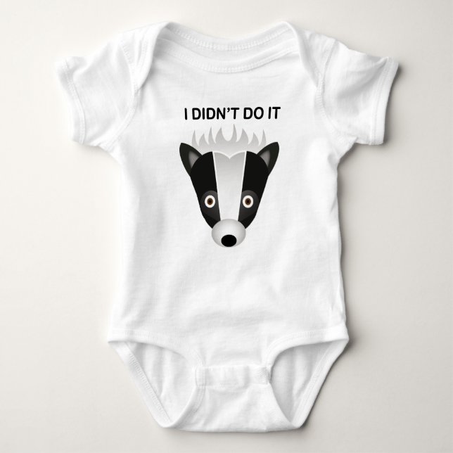 Skunk - Baby Jersey Bodysuit (Front)