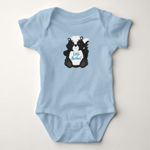 Skunk Baby Shower Blue Bodysuit