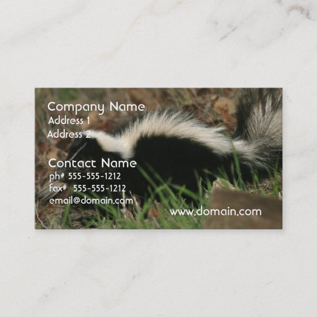 Skunk Behavior Business Card (Front)