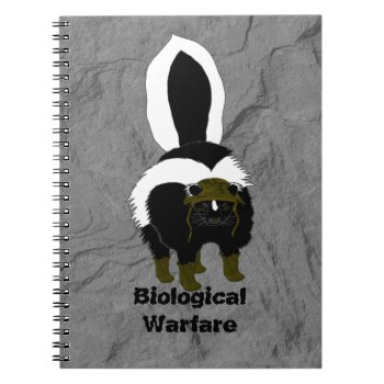 Skunk Biological Warfare Notebook by MarshallArtsInk at Zazzle