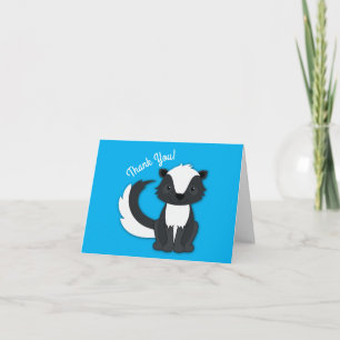Skunk Birthday Party Kids Card