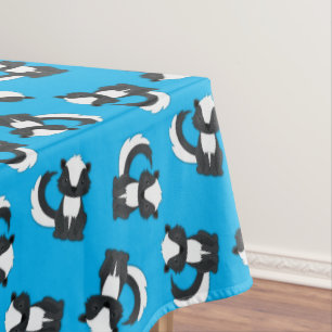 Skunk Birthday Party Tablecloth
