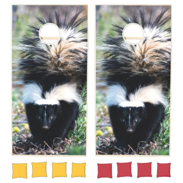 Skunk Black and White Cornhole Set (Set)