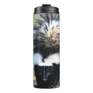 Skunk Black and White Thermal Tumbler
