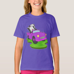 Skunk Car T-Shirt