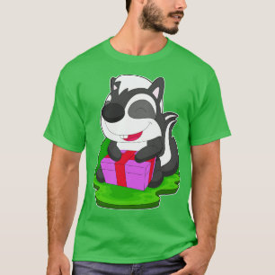 Skunk Christmas Package TShirt 1