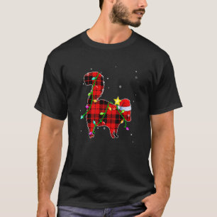 Skunk Christmas Santa Hat Xmas Lights Holidays T-Shirt