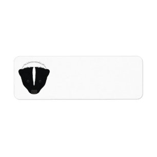 Skunk Face Label