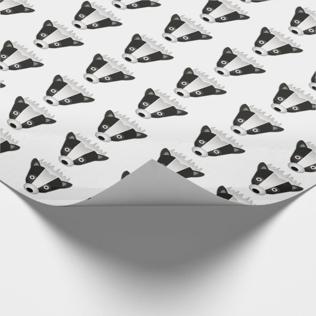 Skunk - Glossy Wrapping Paper, 30" x 15' Wrapping Paper (Corner)