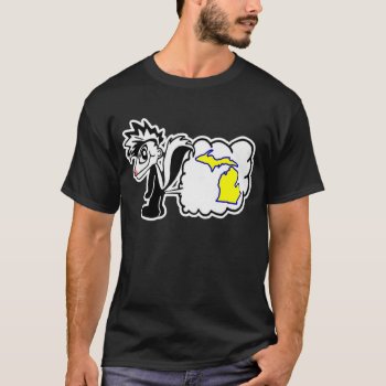 Skunk Hates Michigan State Shirt. T-shirt by interstellaryeller at Zazzle