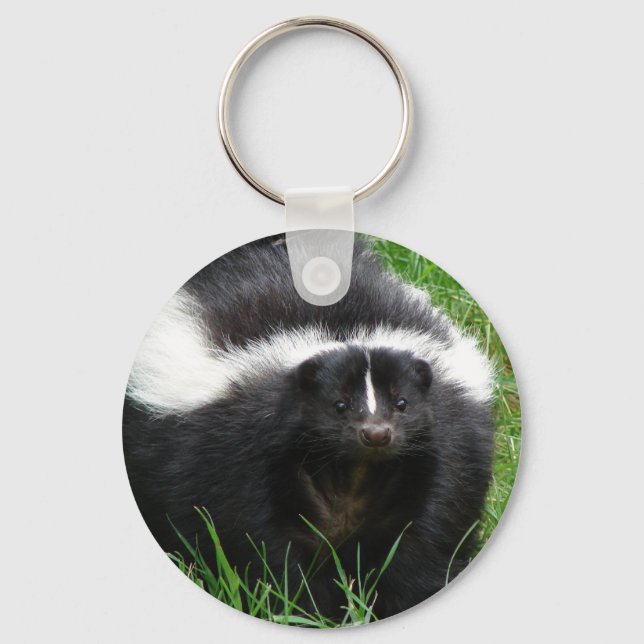 Skunk Photo Keychain (Front)