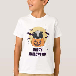 Skunk Pumpkin Cute Skunks Happy Halloween T-Shirt