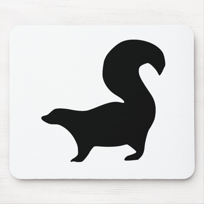 Skunk Silhouette Mousepad