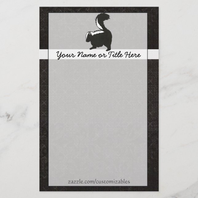 Skunk Stationery (Front)