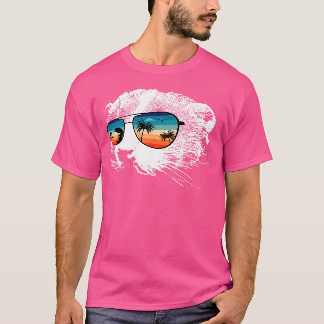 Skunk With Glasses Sunglasses T-Shirt (Front)