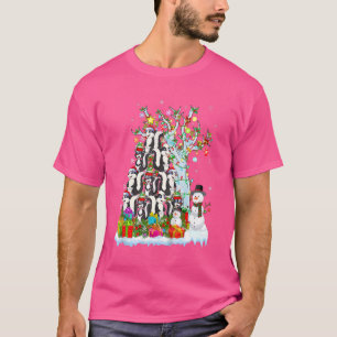 Skunk X-mas Tree Lighting Santa's Hat Skunk Funny T-Shirt