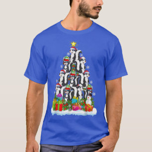 Skunk Xmas Tree Lighting Santa Skunk Christmas T-Shirt