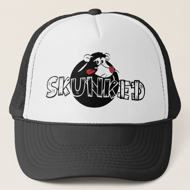 Skunked Skunk Trucker Hat (Front)