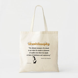 Skunkilosophy - Skunk Wisdom Tote Bag