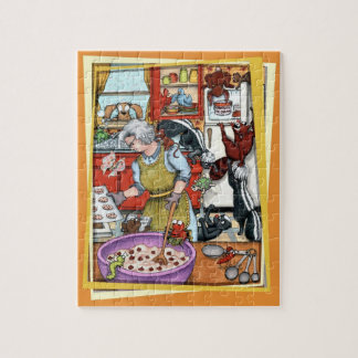 Skunks in the Kitchen Jigsaw Puzzle