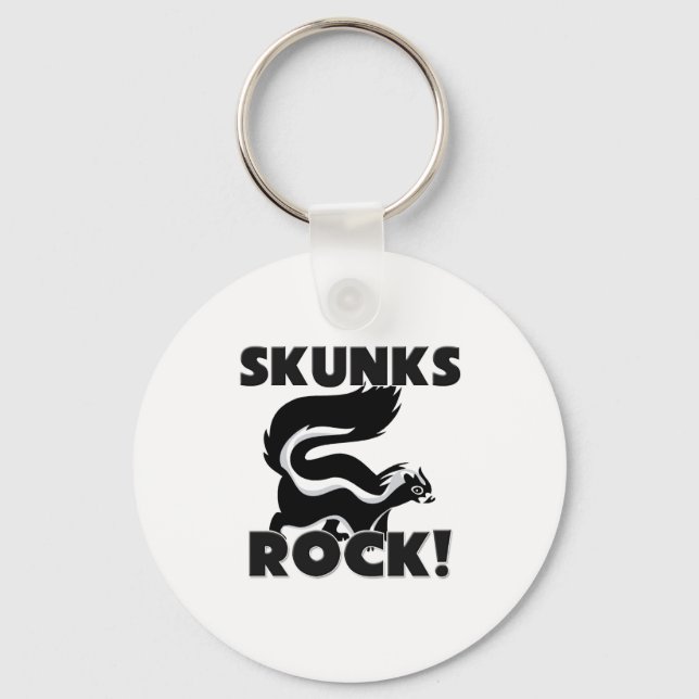 Skunks Rock Keychain (Front)