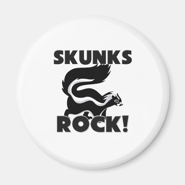 Skunks Rock Magnet (Front)