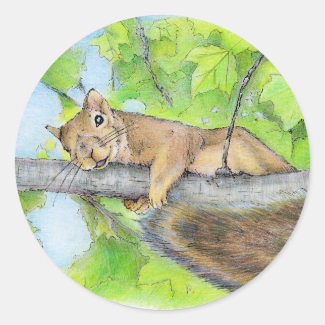 SKWIRL CLASSIC ROUND STICKER (Front)